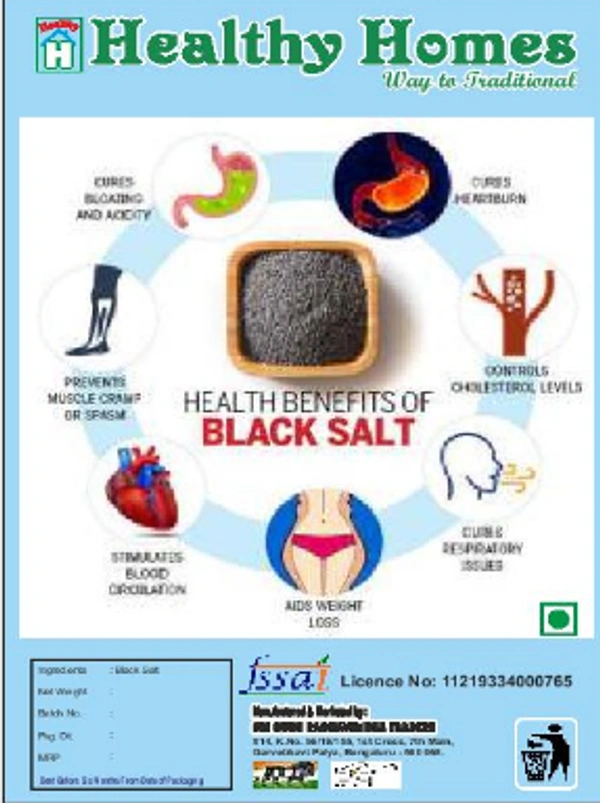 Healthy Homes Black Salt Crystal - 200 GMS